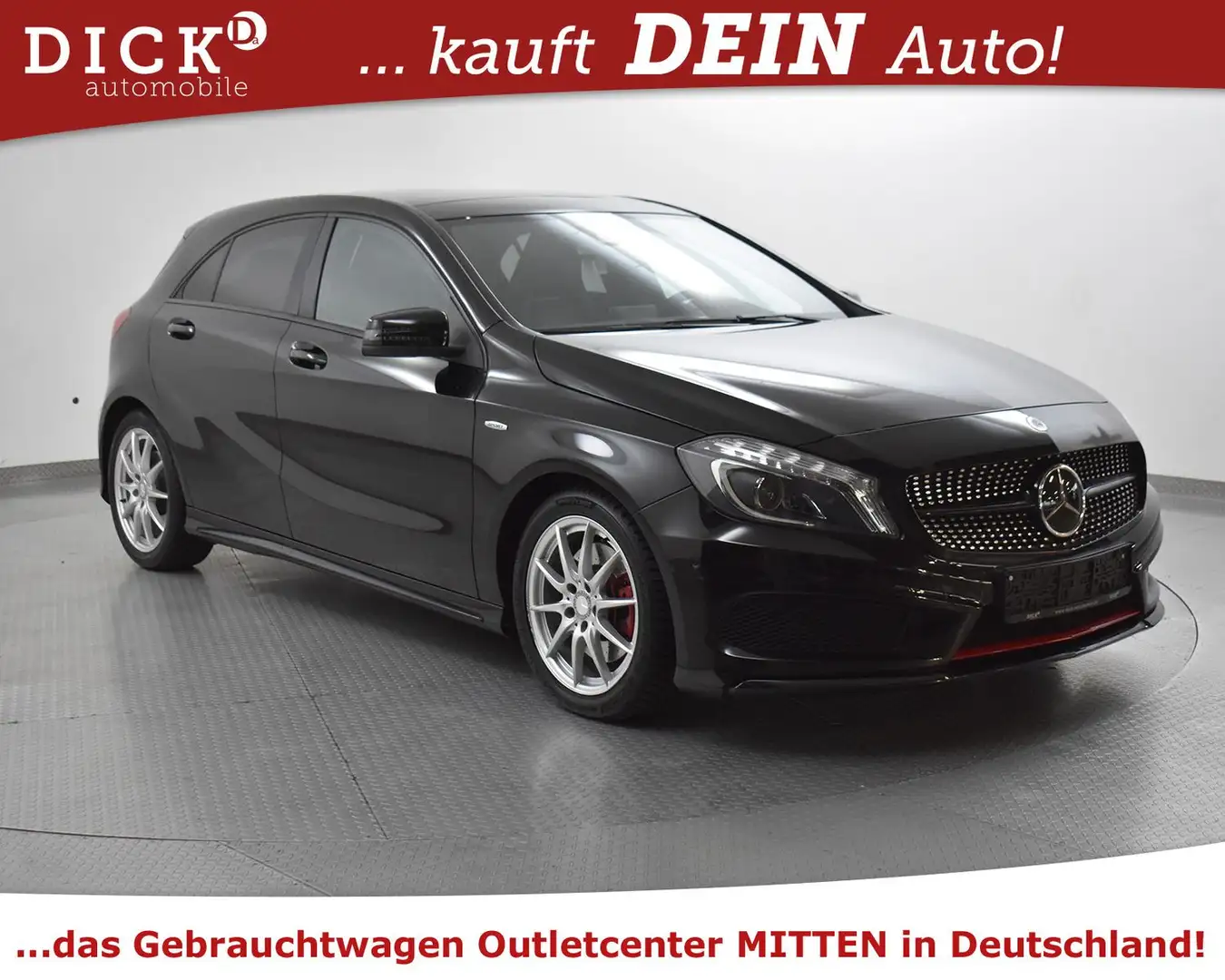 Mercedes-Benz A 250 A250 AMG Line Exclus NIGHT+PANO+MEMO+H&K+COMAND+ Schwarz - 1