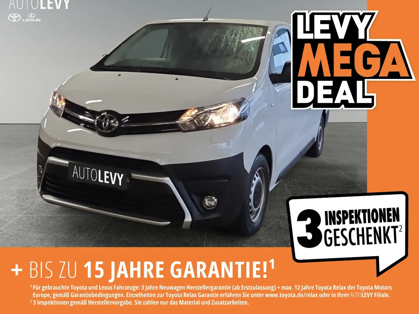 Toyota Proace Kasten 2.0 L2 Meister +CarPlay+PDC+Kamera+ Wit - 1