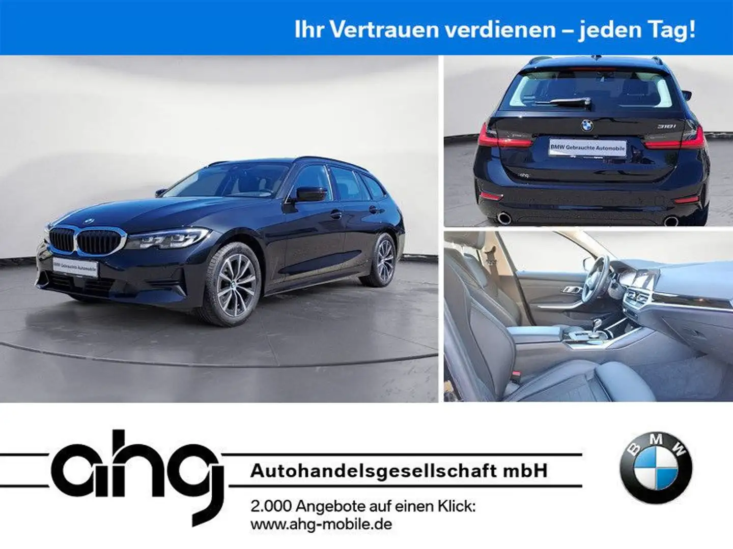 BMW 318 i Touring Sport Line AHK ACC Driving Assistan Schwarz - 1