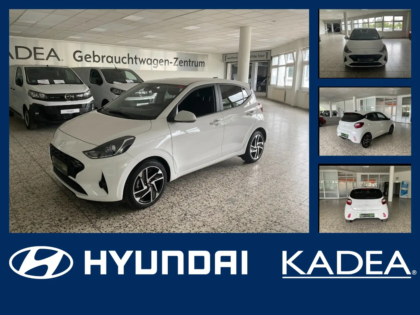 Hyundai i10 1.2 Navi+SHZ+Winterp.+Fernlichtass.+Kam.+LM Weiß - 1