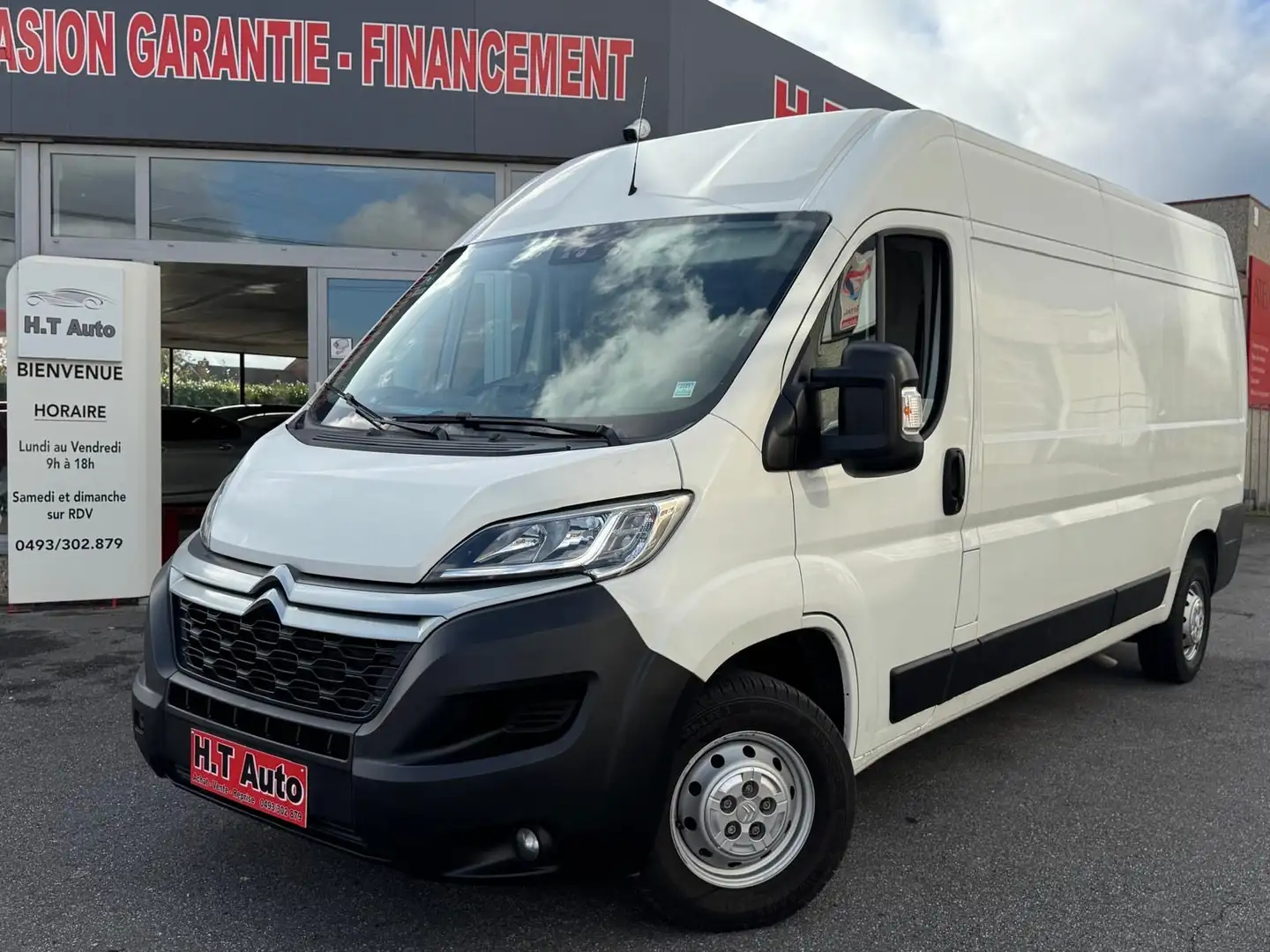 Citroen Jumper 2.2 BlueHDi L3/Long chassis/Utilitaire/3 places! Blanc - 1