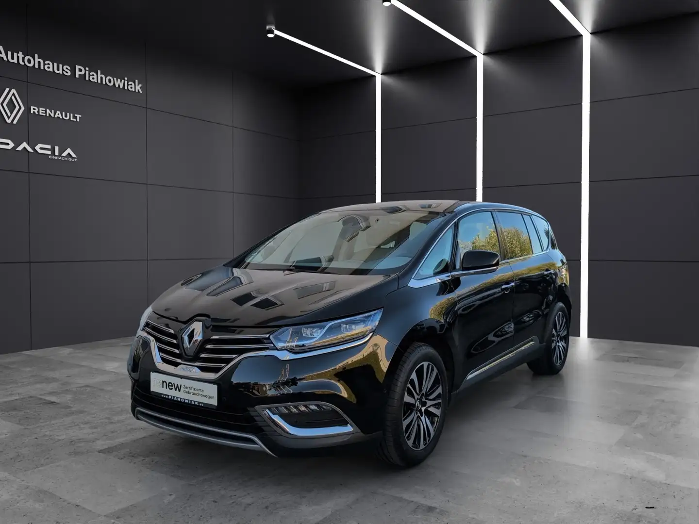 Renault Espace INITIALE Paris BLUE dCi 200 EDC Sitzheizung Leder AHK Navi Schwarz - 1