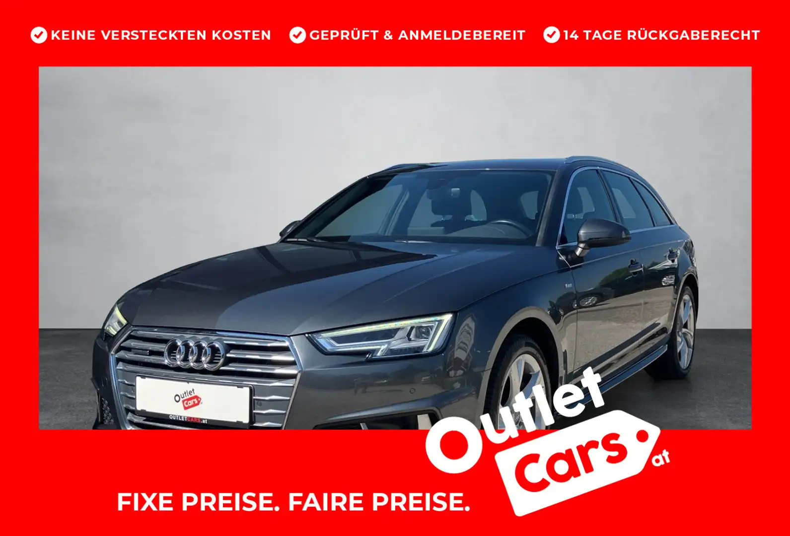 Audi A4 2.0 TDI quattro Sport Grau - 1