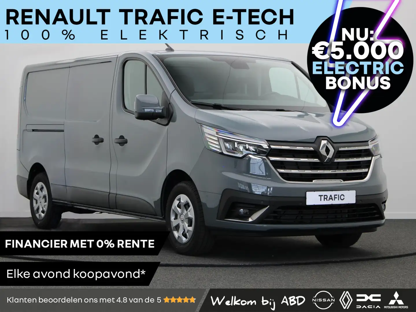 Renault Trafic E-Tech T29 L2H1 Comfort 52 kWh | Volledig elektris Gris - 1