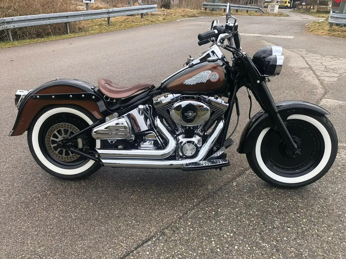Harley-Davidson Fat Boy Zwart - 1