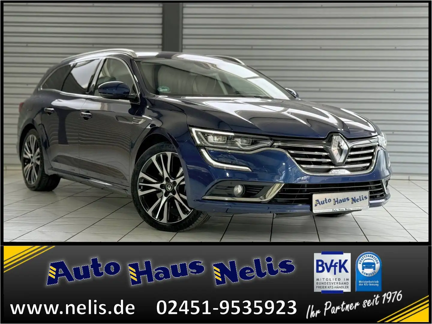 Renault Talisman 1,6 dCi 160 Initiale Paris Navi LED AHK Albastru - 1