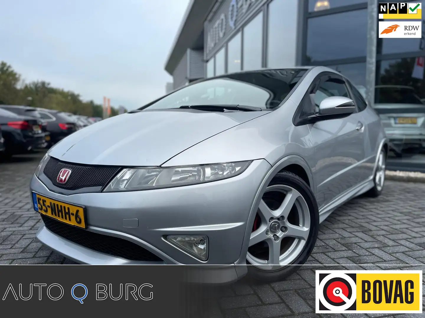 Honda Civic 1.8 Type S | Climate | Cruise | LMV | Carplay | Gris - 1