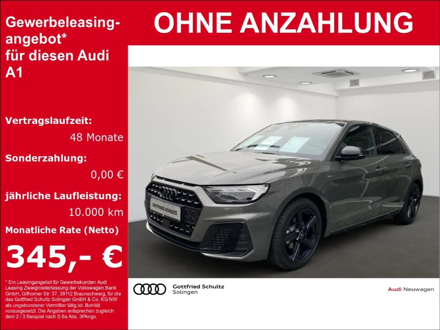 Audi A1 Sportback 35 TFSI Navi Kontrastpaket S line Grau - 1