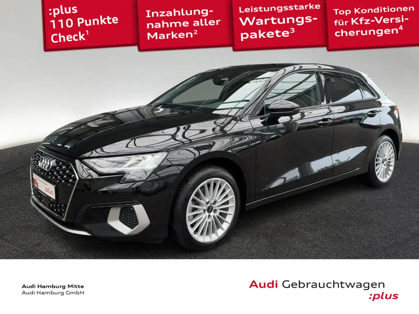 Audi A3 40 TFSI e advanced S tronic Kamera Schwarz - 1