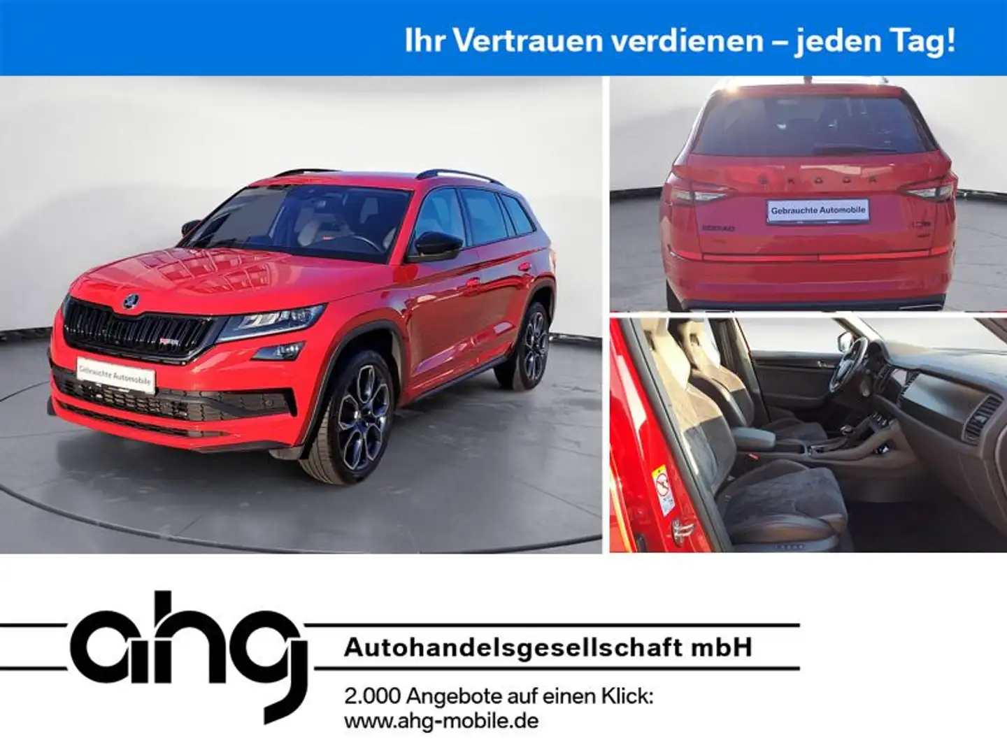 Skoda Kodiaq 2.0 Bi-TDI RS Sport 7- Sitzer Rosso - 1