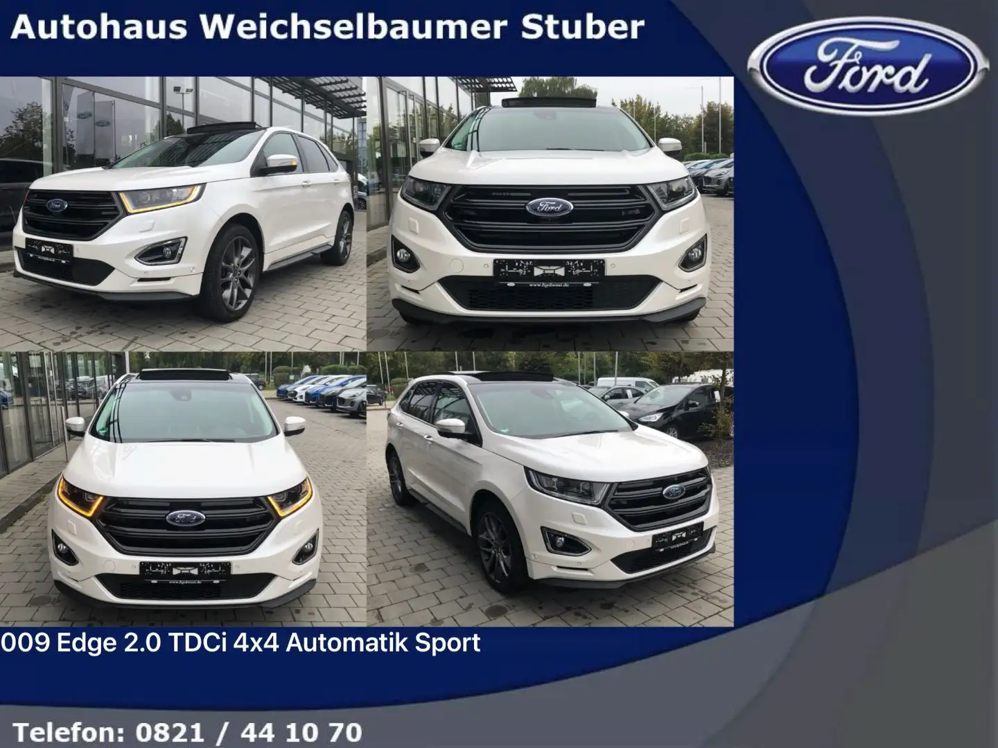 Ford Edge 009 Edge 2.0 TDCi 4x4 Automatik Sport Weiß - 1