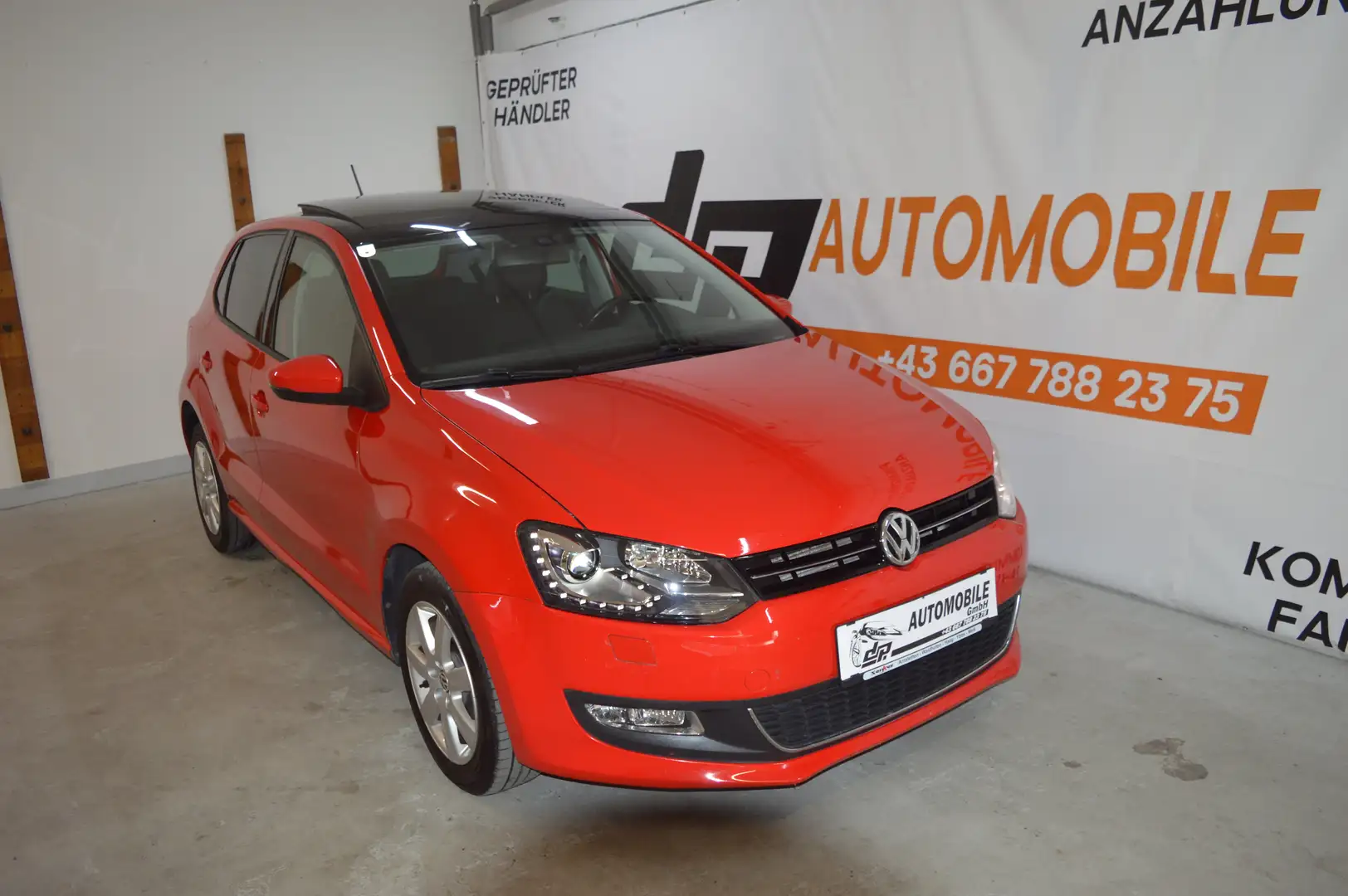 Volkswagen Polo 1,2 **DSG**Panorama**Xenon**Highline** Rot - 1