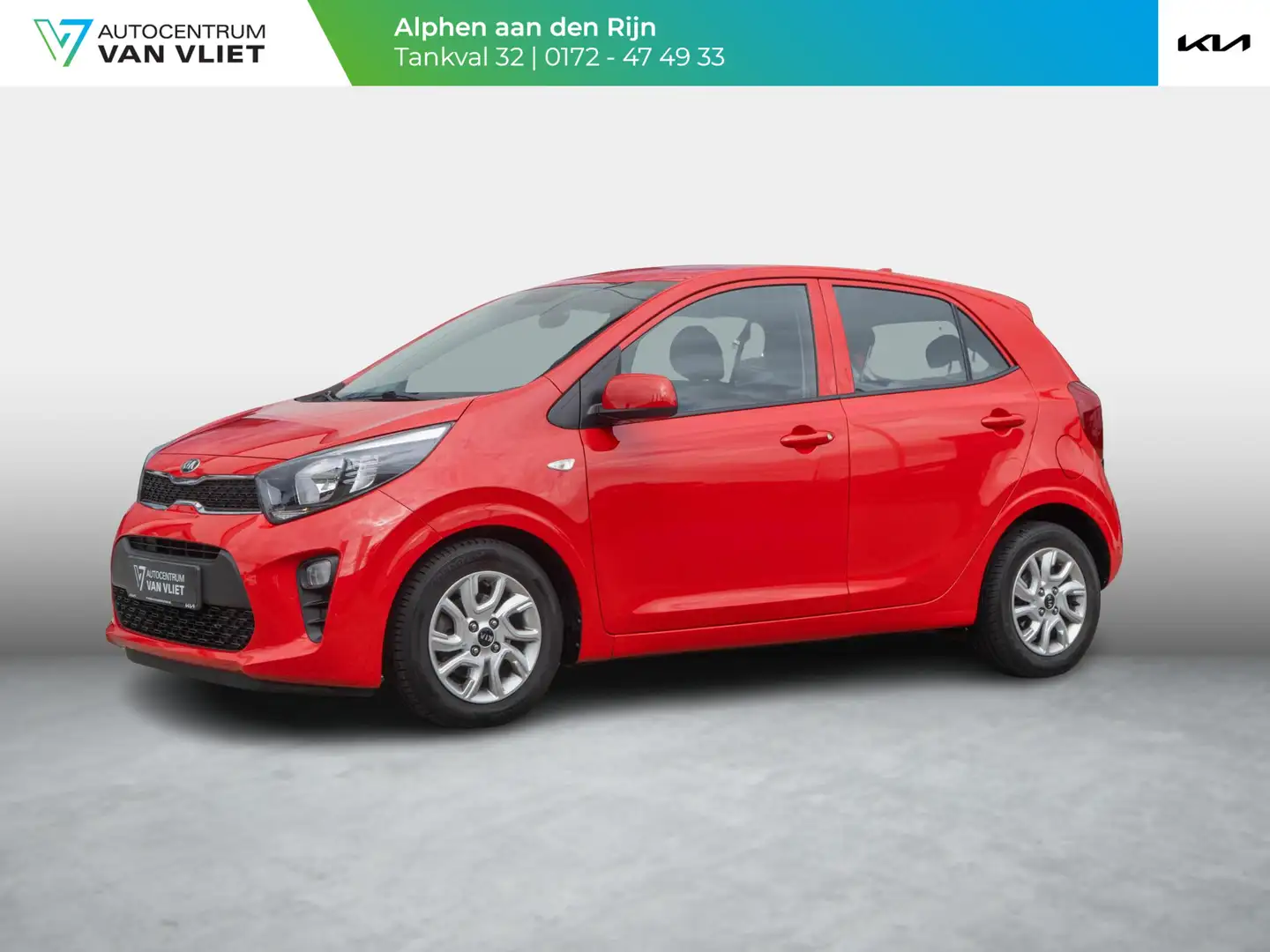 Kia Picanto 1.0 MPi Dynamicline | Navigatie | Apple/android au Rood - 1