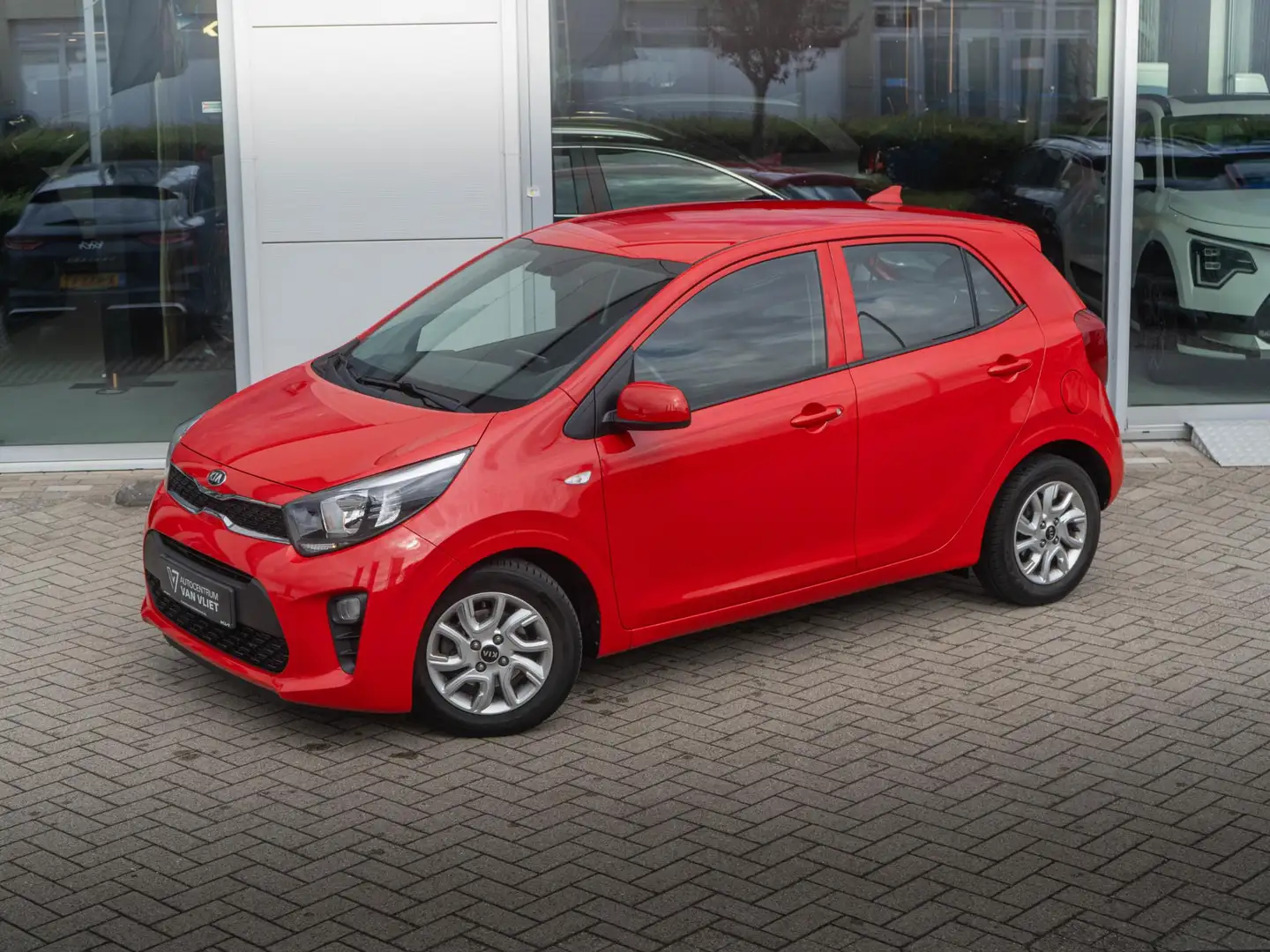Kia Picanto 1.0 MPi Dynamicline | Navigatie | Apple/android au Rood - 2