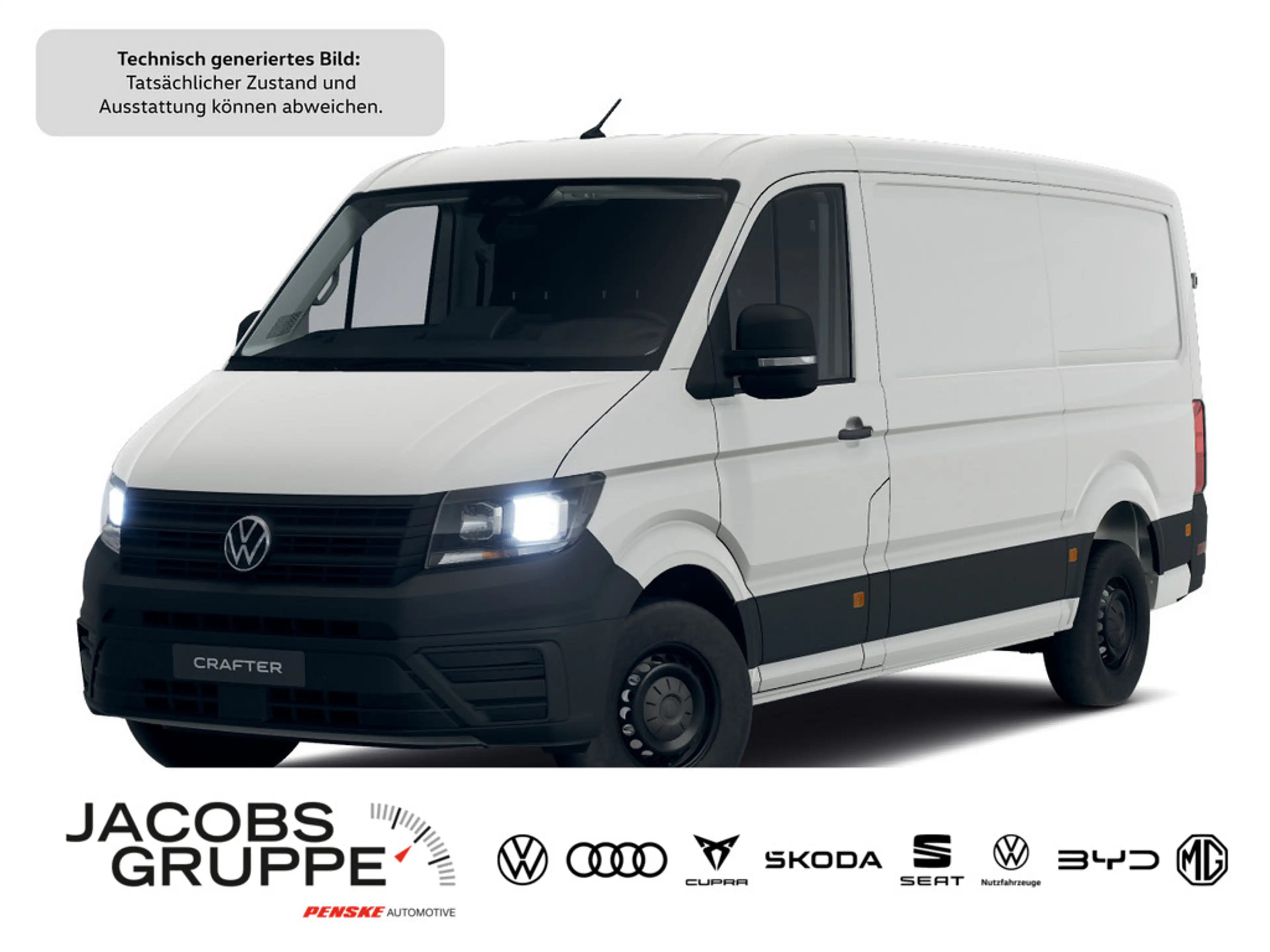 Volkswagen Crafter 35 MR Kasten 2,0 l 103 kW Frontantrieb 6-Gang Radst. 3640 mm