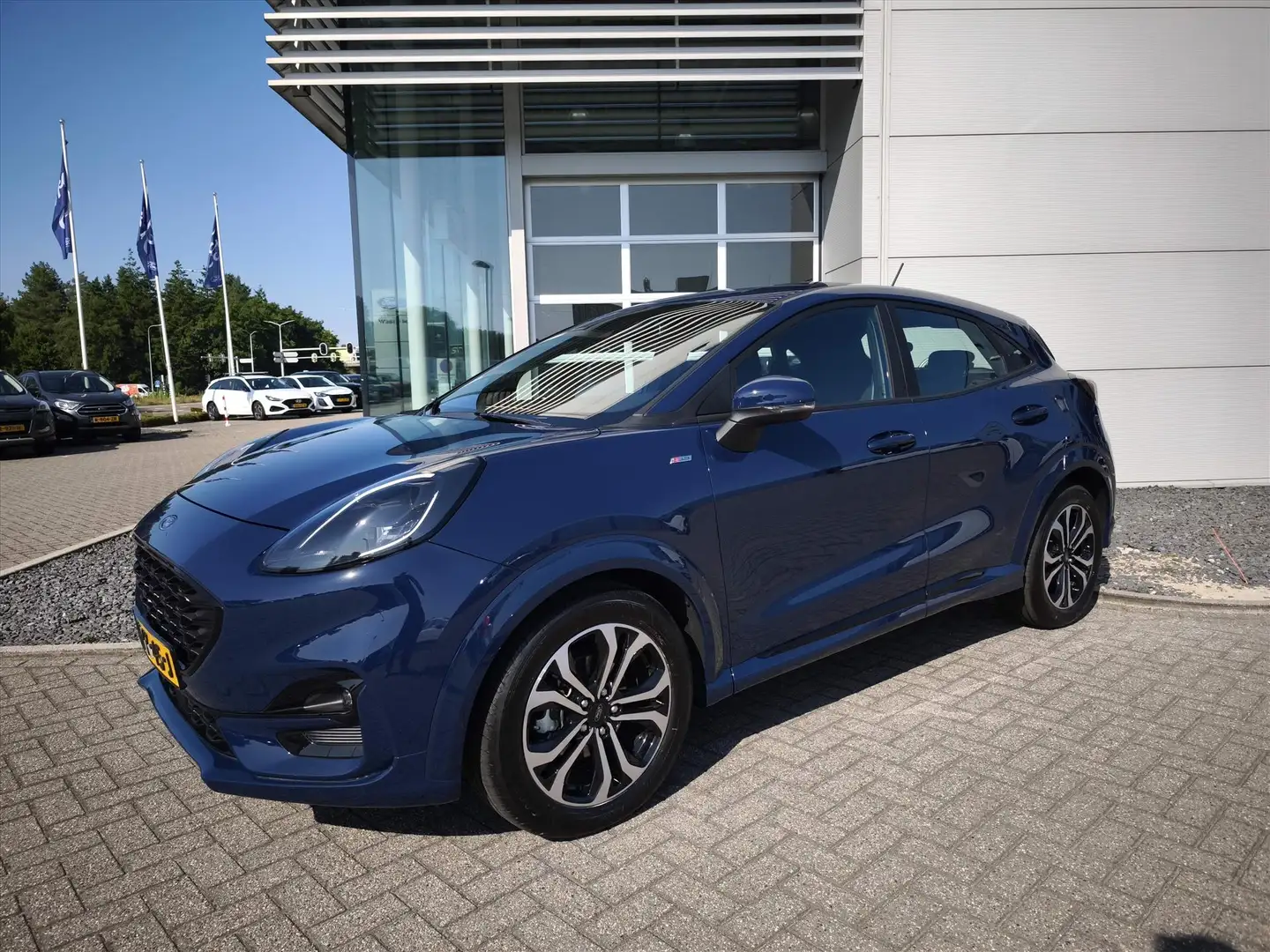 Ford Puma 1.0i Ecoboost Hybrid 125pk ST-Line | Climate contr Blauw - 1