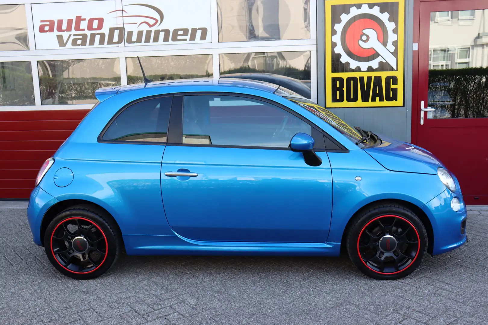 Fiat 500 0.9 TwinAir Turbo 500S O.a: 16 Inch L.m., Pdc, Nav Bleu - 2