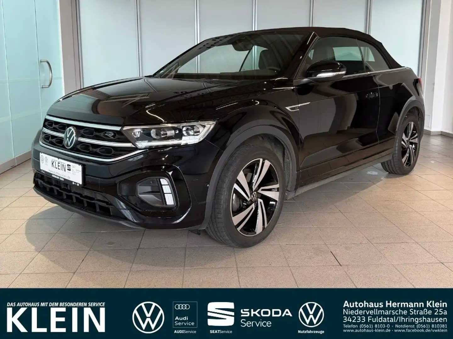 Volkswagen T-Roc Cabriolet 1.5 TSI R-Line LED-Matrix, ACC, Digital Schwarz - 1