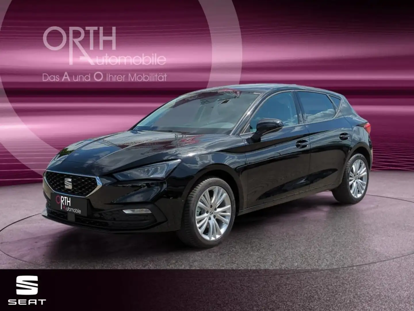 SEAT Leon Style 2.0TDI 150PS KESSY W-PAKET LED PDC Schwarz - 1