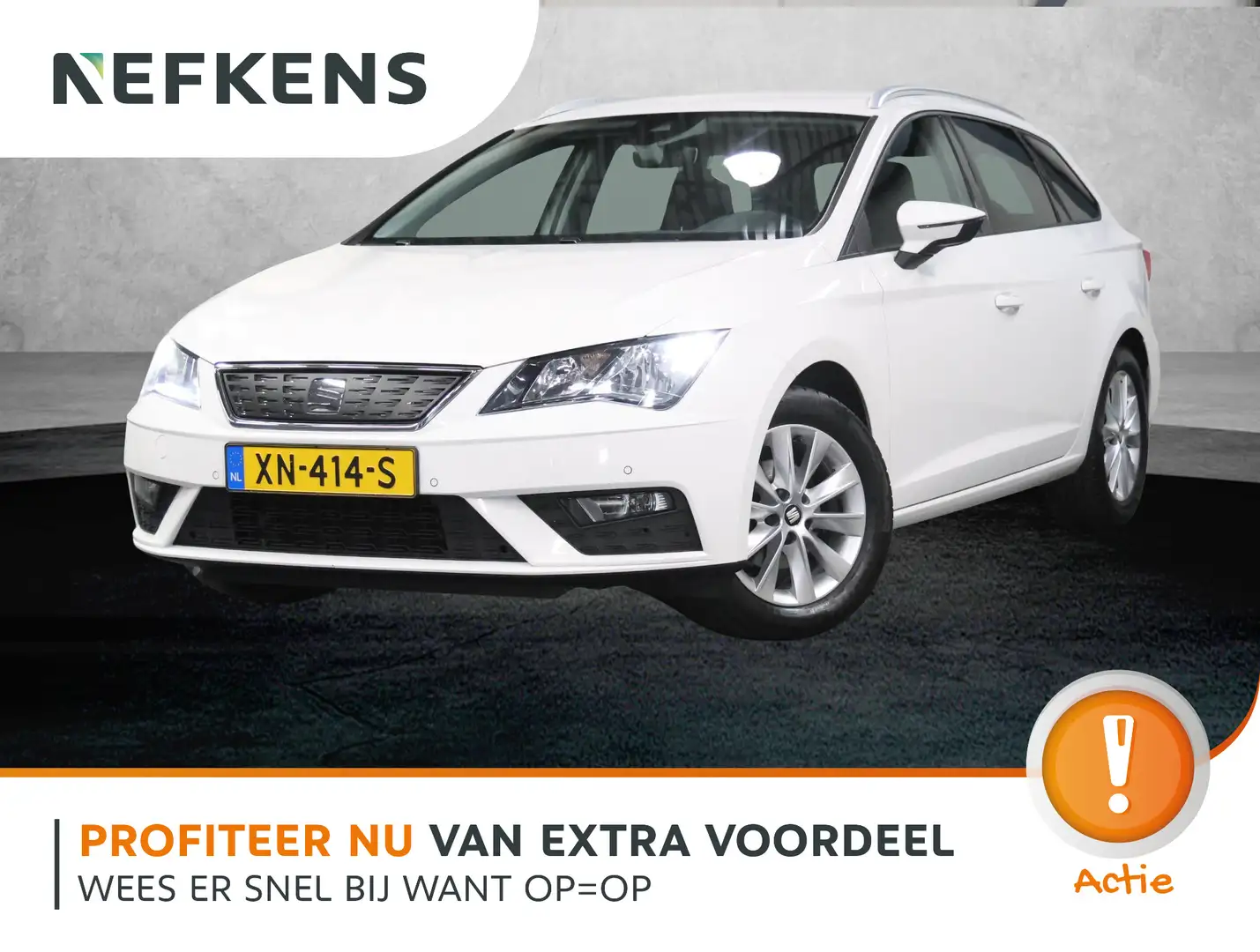 SEAT Leon ST 116pk Style Intense | 1ste eigenaar | AppleCarP Wit - 1