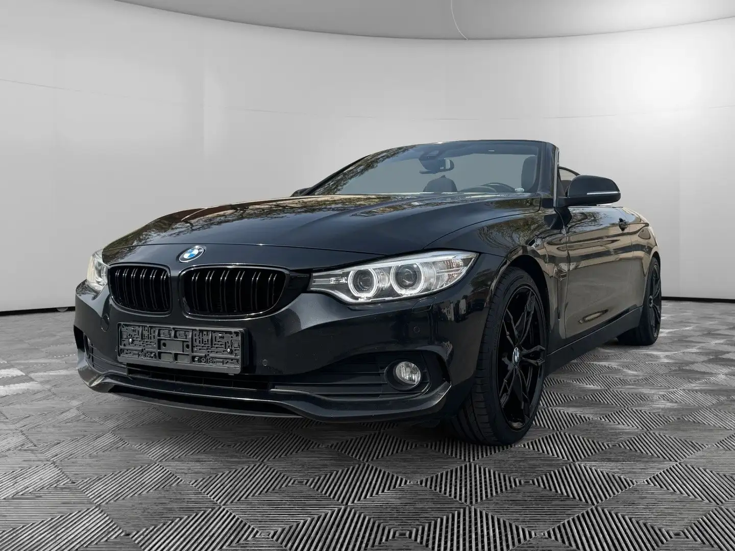 BMW 420 d Cabrio Automatik TÜV/Inspektion neu Schwarz - 1