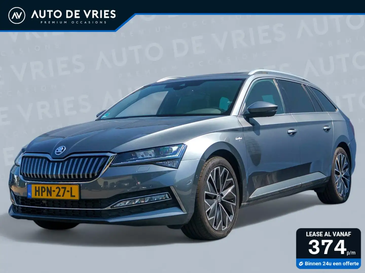 Skoda Superb Combi 1.4 TSI iV 218pk Laurin & Klement | Leder | Grijs - 1