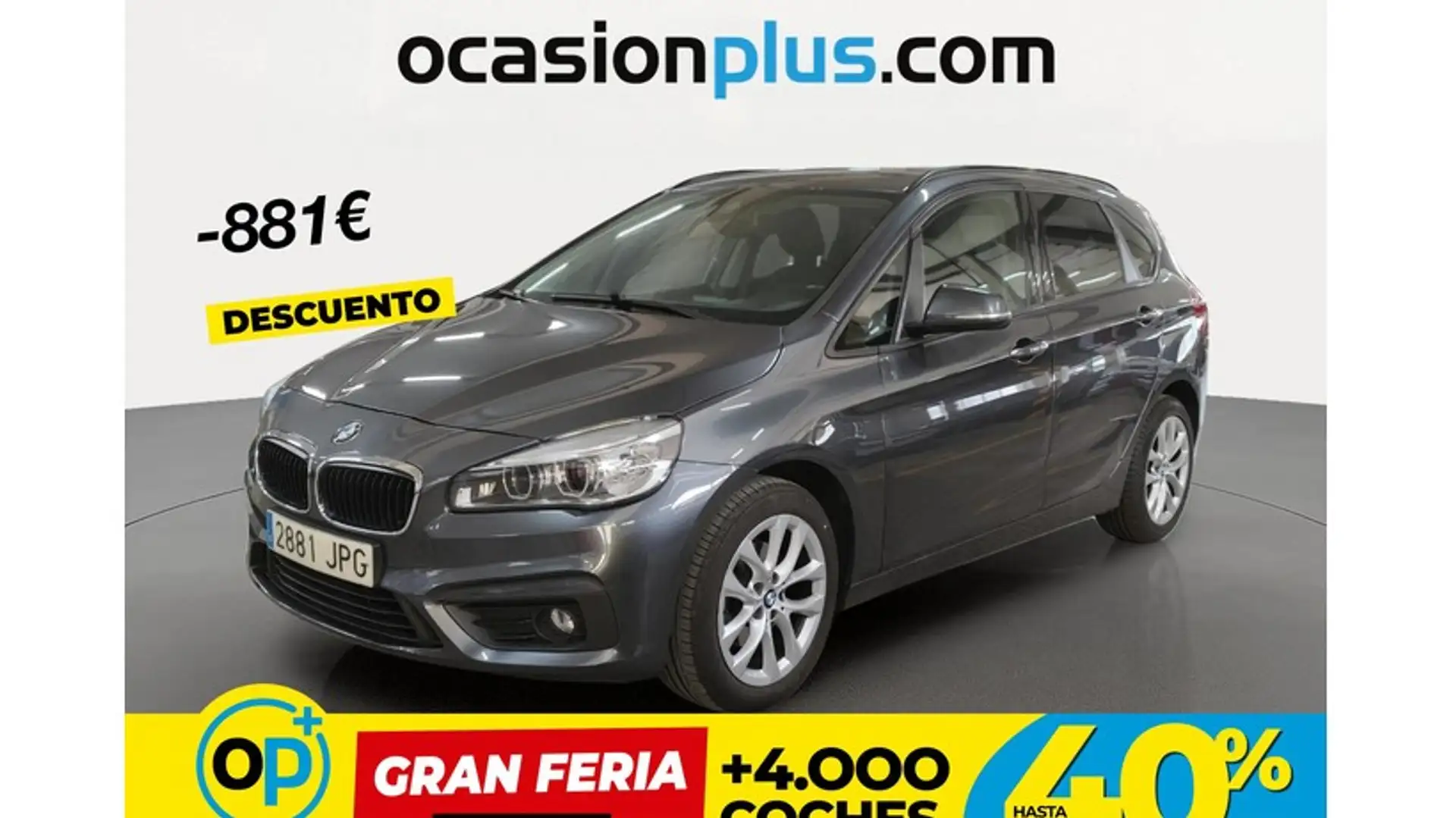 BMW 218 218d Active Tourer Gris - 1