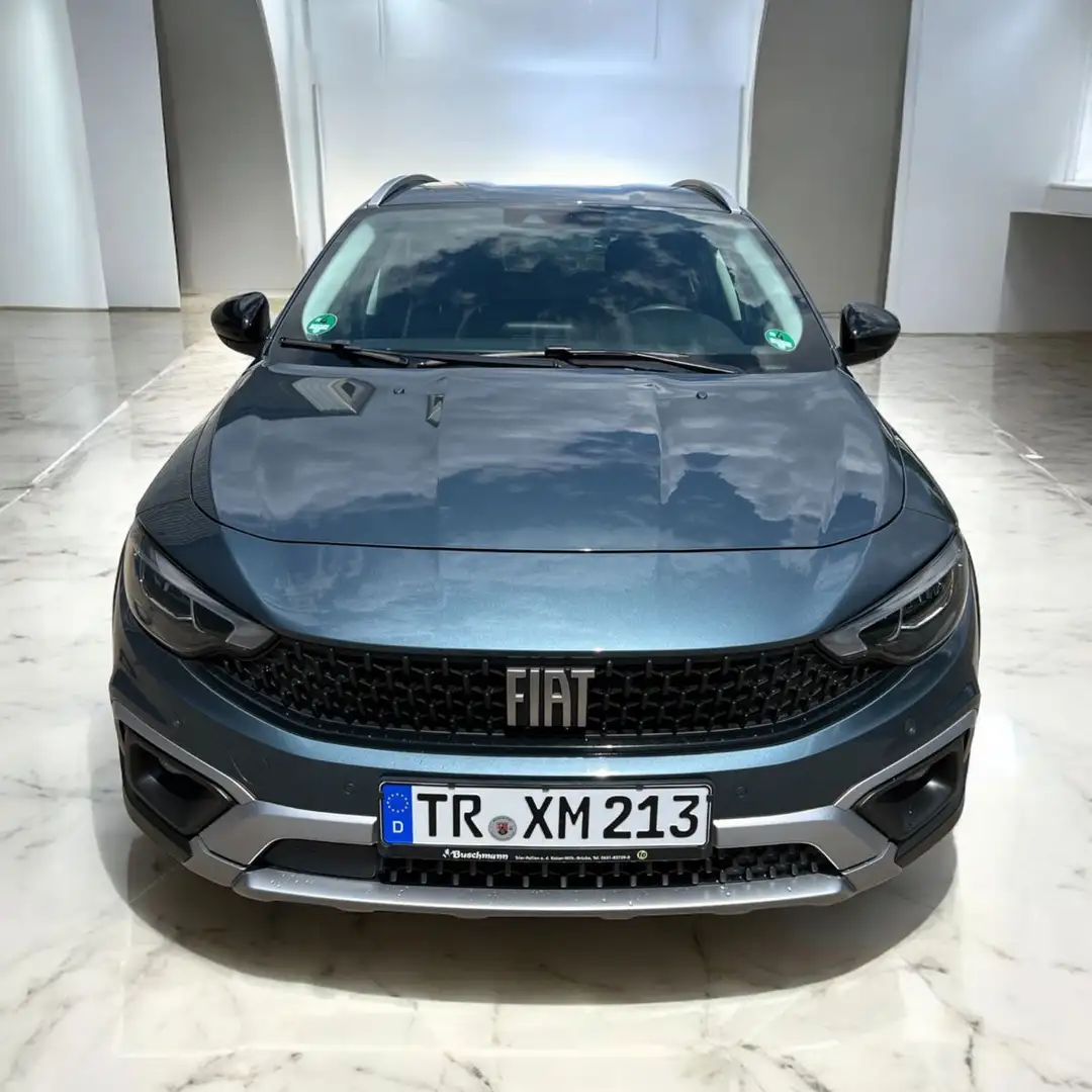 Fiat Tipo Cross Aus 1. Hand TÜV NEU 52000 Km.Euro 6 Blau - 2