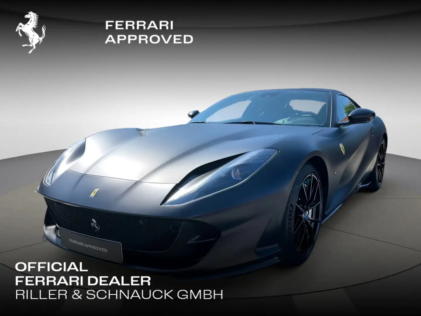 Ferrari 812 Superfast*Matt Black-Carbon/Alcantara Interior* Zwart - 1