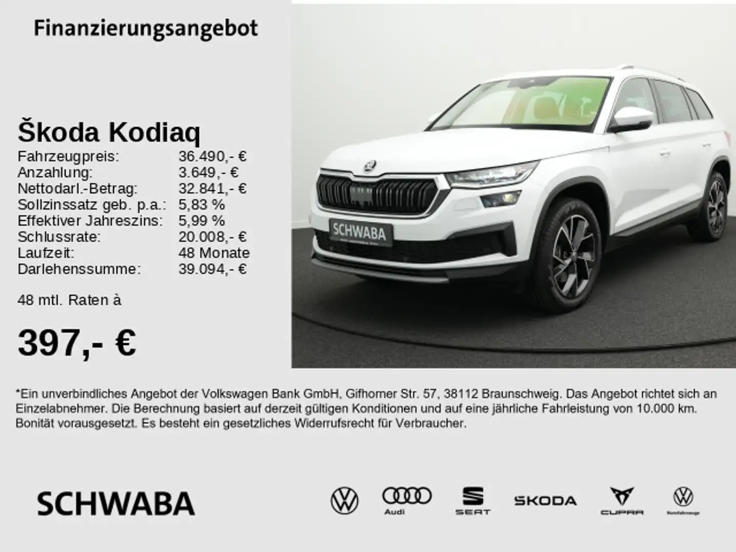 Skoda Kodiaq Style 2.0 TSI DSG 4x4 *ACC*StdHz*PANO*19* Alb - 1