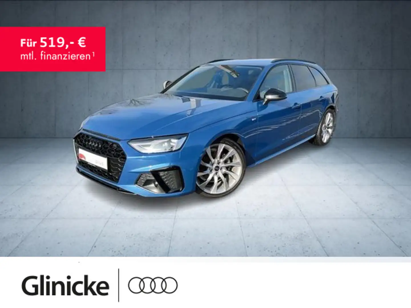 Audi A4 S line 35 TFSI AHK/19''/Assist/Nav/PBox Blau - 1