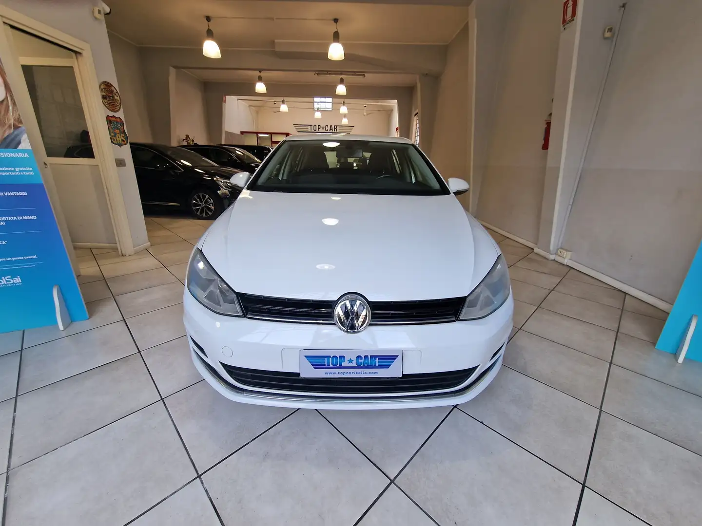Volkswagen Golf VII 1.6 tdi Highline 105cv Mirron pack 5p Bianco - 1