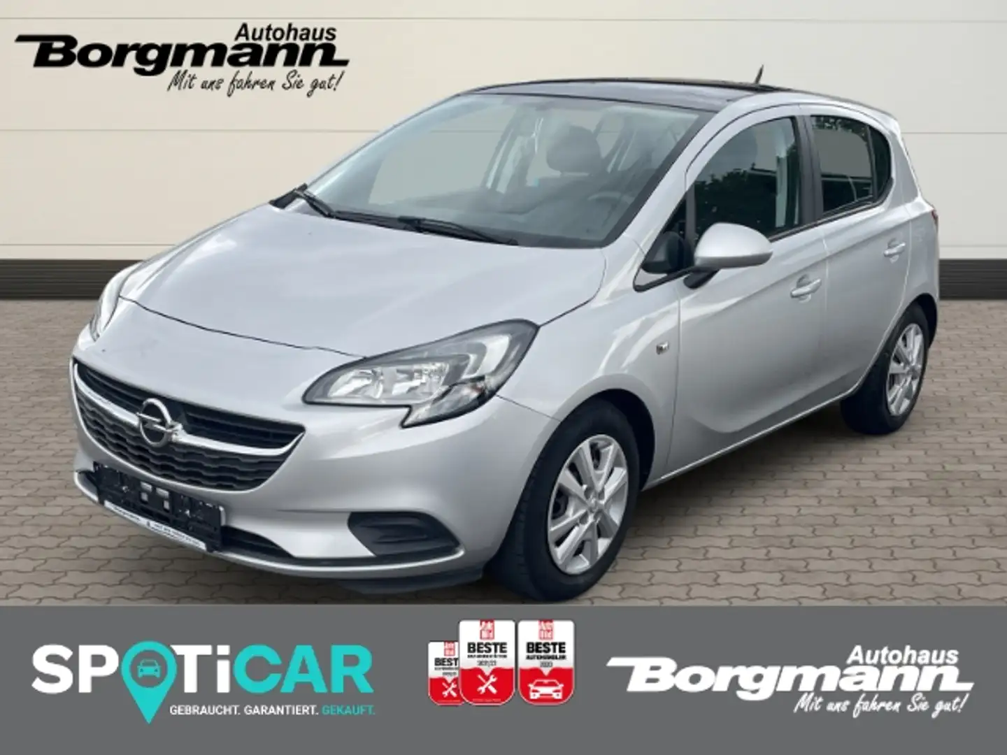 Opel Corsa Edition 1.4 Panorama/-Schiebedach - Apple CarPlay Silber - 1