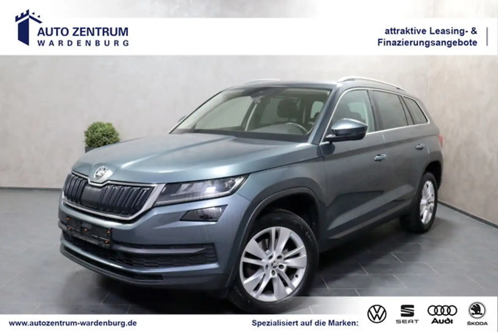 Skoda Kodiaq Style 4x4 DSG 7-Sitzer LED AHK ACC NAVI Grey - 1