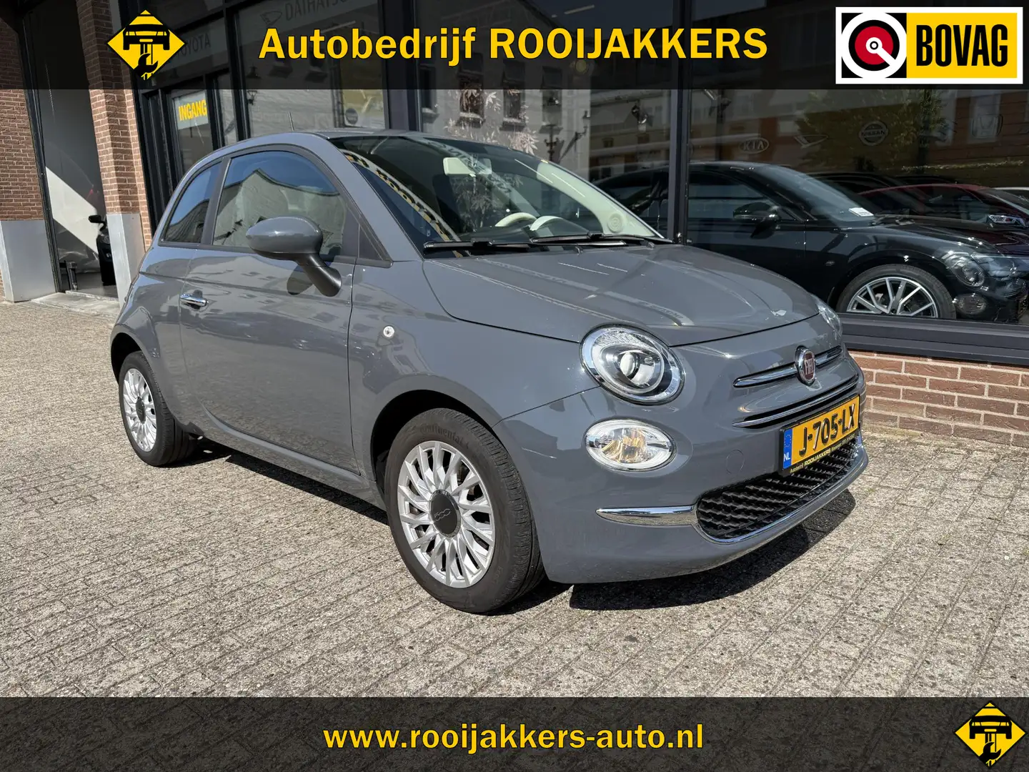 Fiat 500 1.0 Hybrid Lounge Grijs - 1