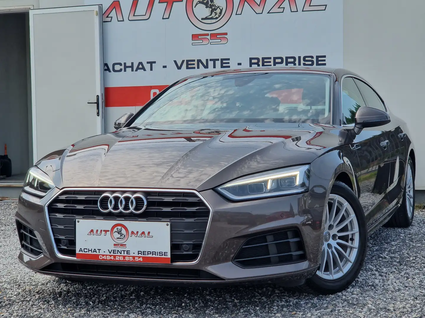 Audi A5 Sportback 2.0 TDi S tronic*1 MAIN*XENON*GPS*CUIR Gris - 1