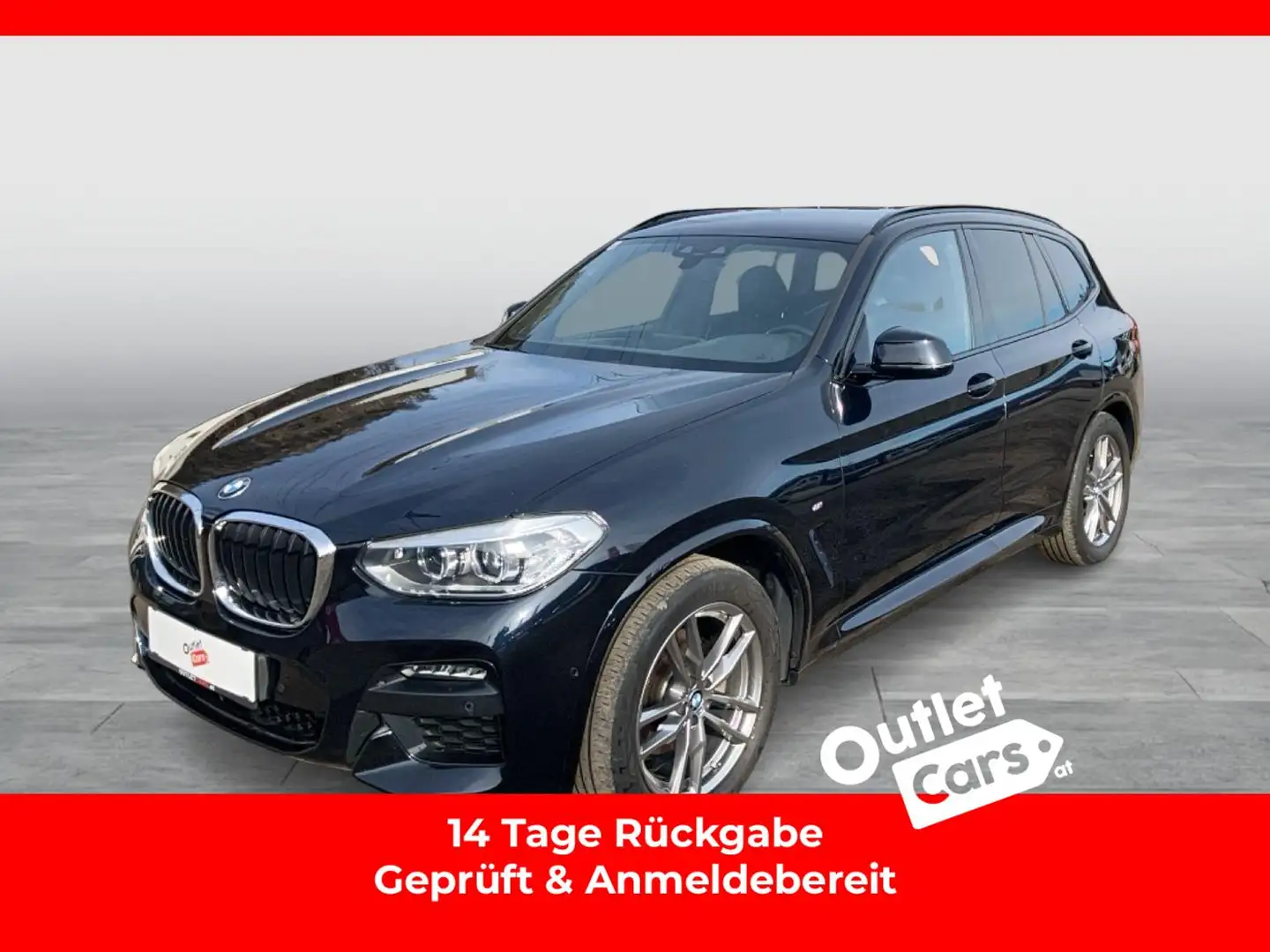 BMW X3 xDrive 20d Aut. LED+LEDER+NAVI+RADAR+RFK+LM Schwarz - 1