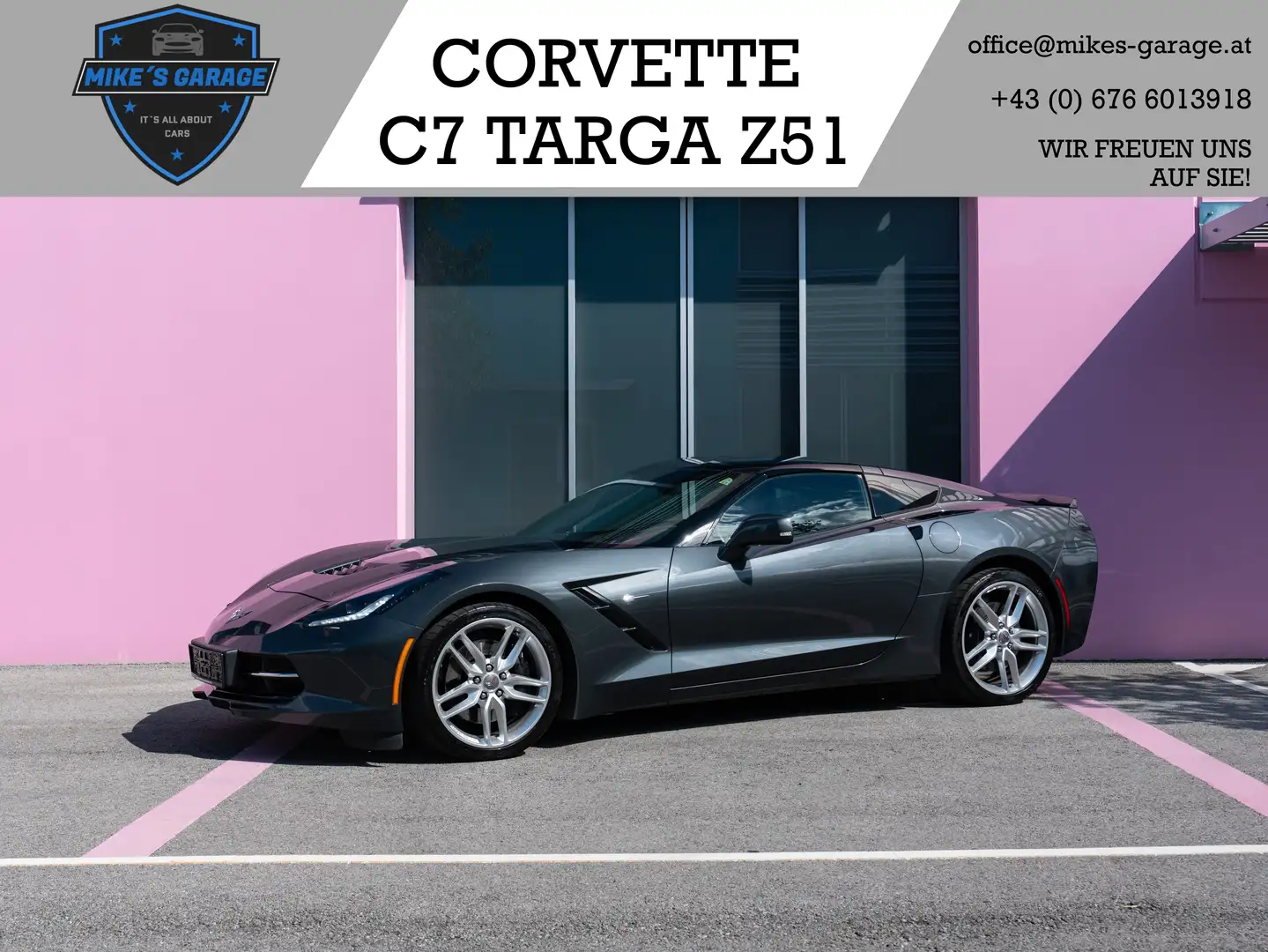 Corvette C7 TARGA *Z51* *1-BESITZ* Grau - 1