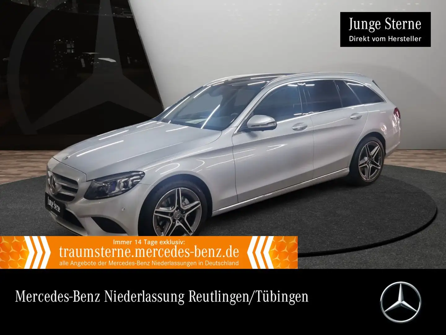 Mercedes-Benz C 220 d T AVANTG+PANO+360+AHK+MULTIBEAM+FAHRASS+9G Silber - 1