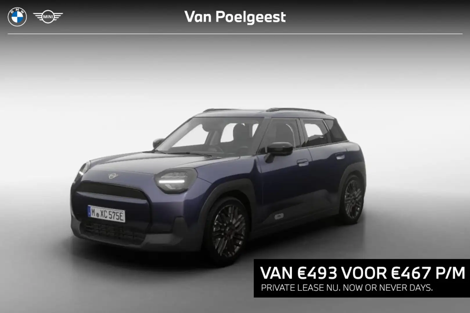 MINI Aceman E Essential XS | Now or Never Days Blauw - 1