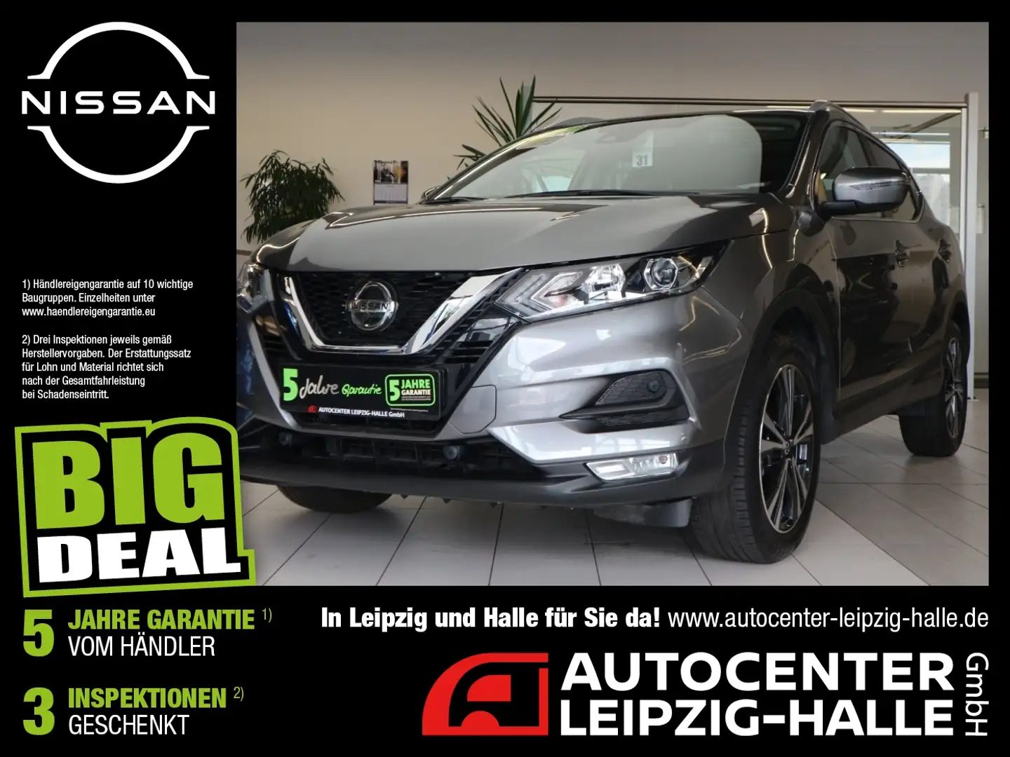 Nissan Qashqai 1.3 DIG-T N-Way Panorama LM Kamera Grau - 1
