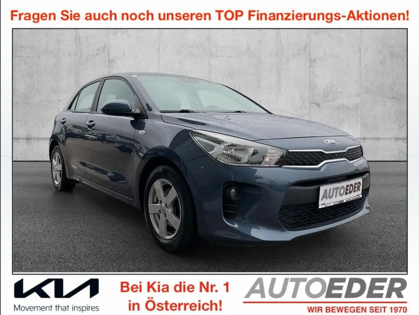 Kia Rio 1,25 MPI Titan ISG Blau - 1