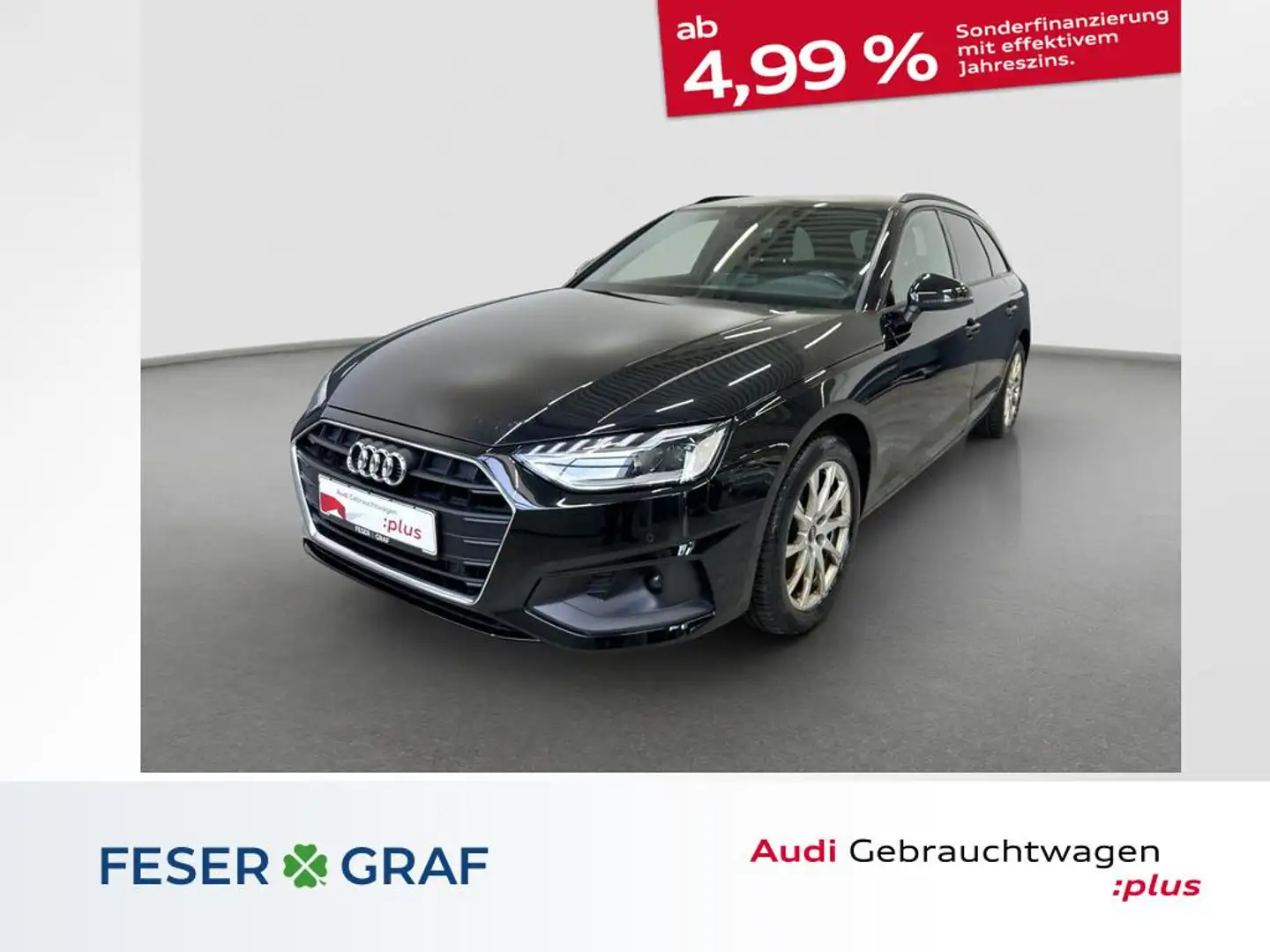 Audi A4 Avant 35 TDI S tronic Navi LED AHK SHZ Negro - 1
