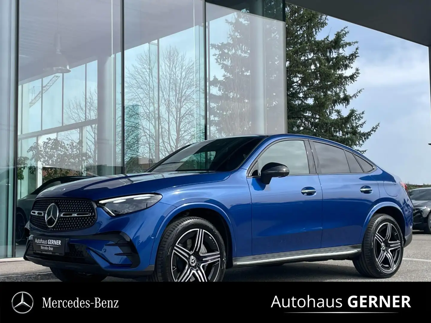 Mercedes-Benz GLC 300 d e 4MATIC Coupe ACC AHK LED Navi SHZ LM Blau - 1