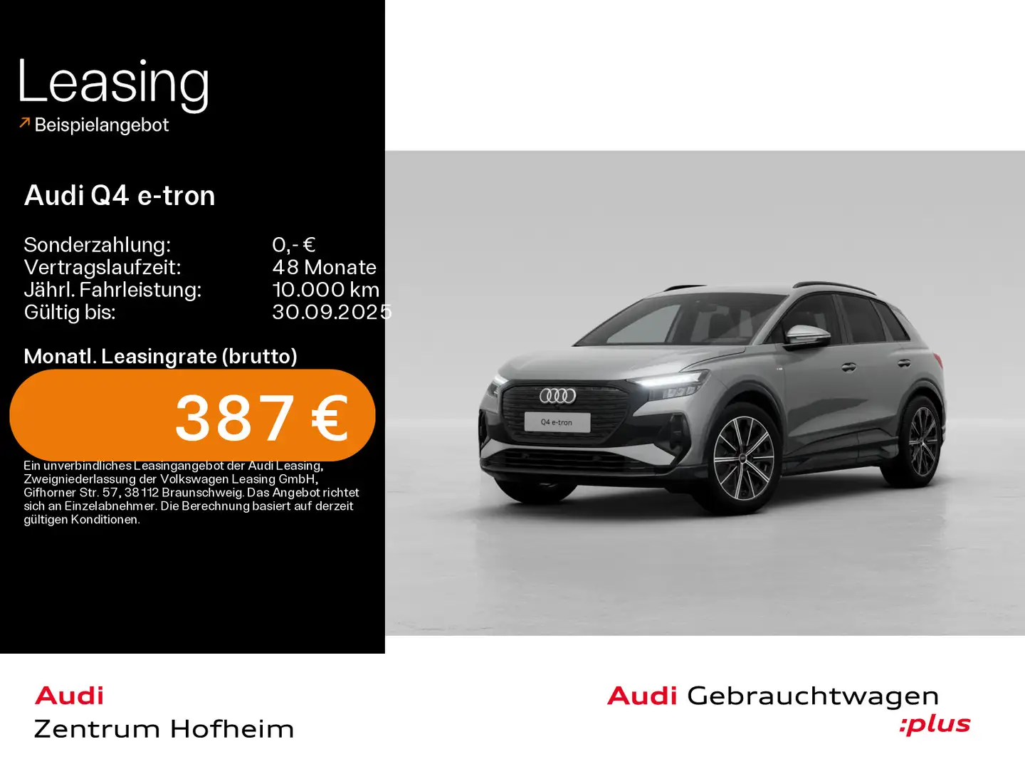 Audi Q4 e-tron 45 S line*LED*Virtual*Navi+*Kamera*Spo Grau - 1