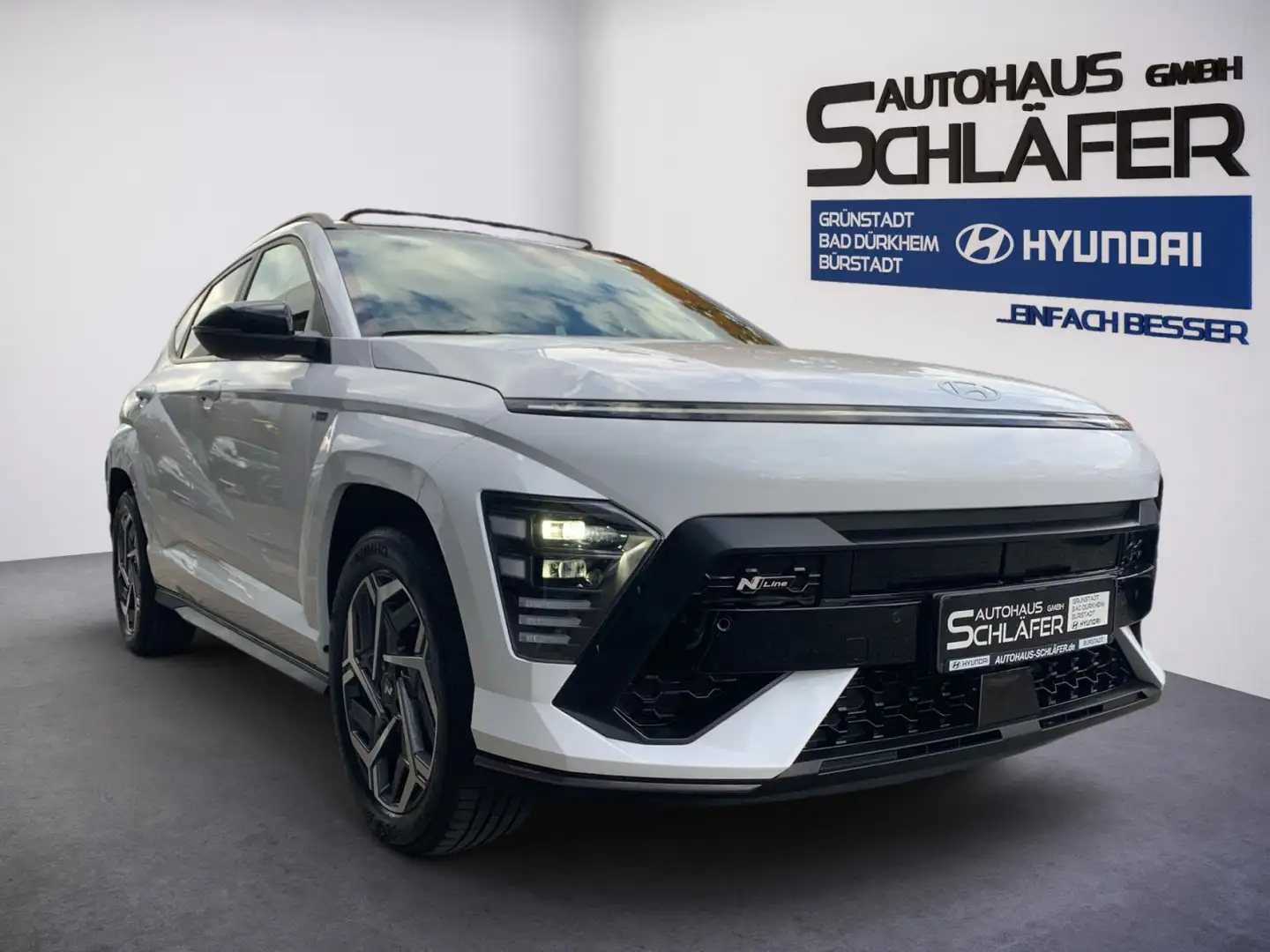 Hyundai KONA KONA 1.6 GDI N Line Hybrid BOSE el.Schiebedach Weiß - 2