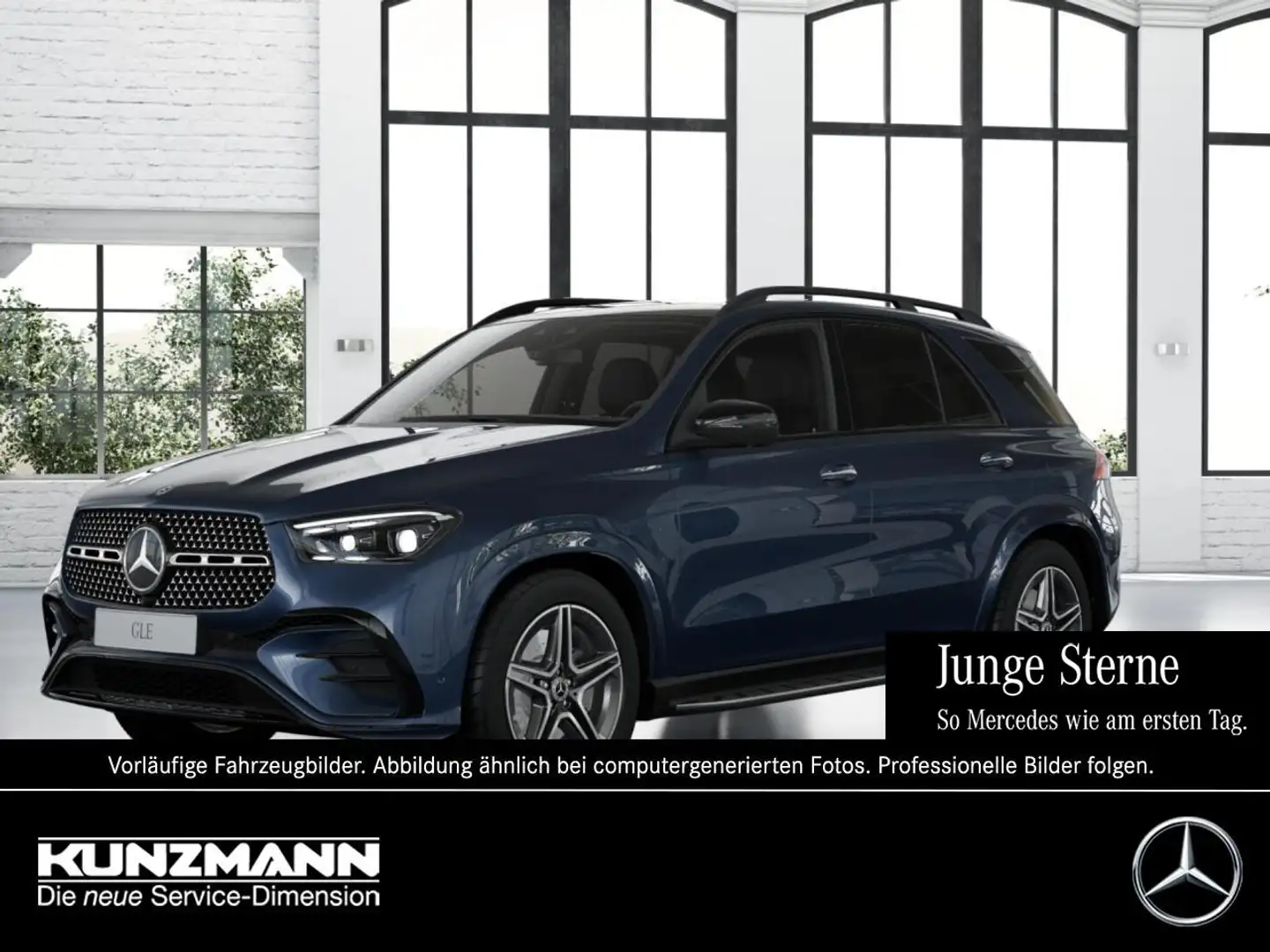 Mercedes-Benz GLE 350 de 4M AMG Night Panorama Distronic 360° Blau - 1