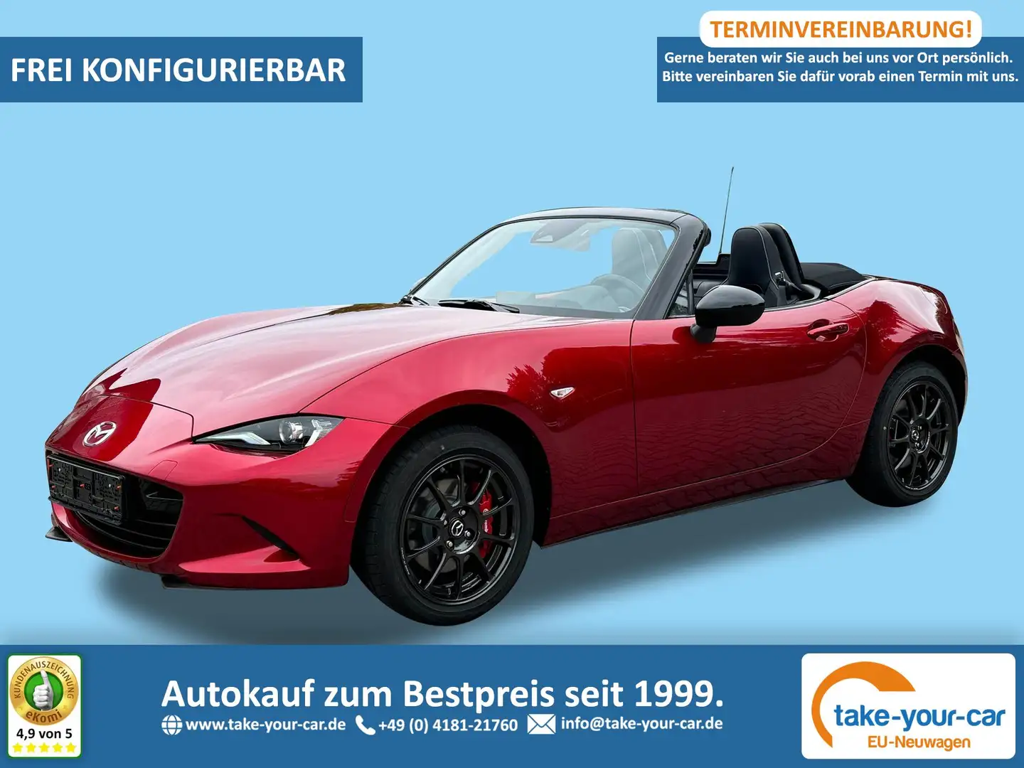 Mazda MX-5 Kazari NAPPA LEDER+BOSE+NAVI+KAMERA+MATRIX+SHZ+... - 1