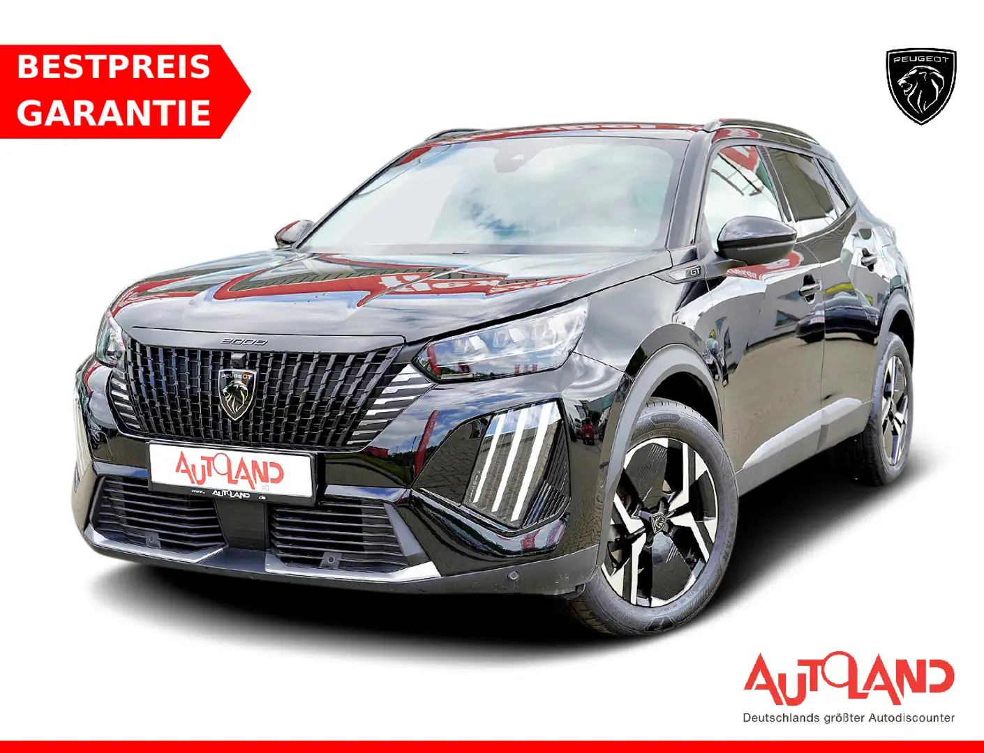 Peugeot 2008 GT-Line PureTech 130 Aut. LED ACC Navi Kamera Zwart - 1