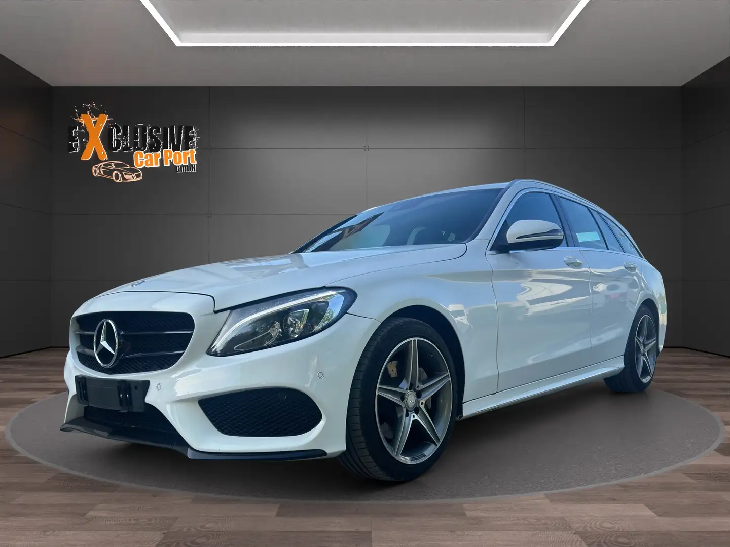 Mercedes-Benz C 220 C 220d T AMG-Line Service gepflegt Weiß - 1
